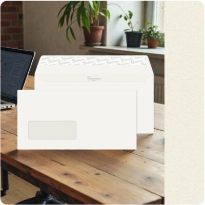 WINDOW Envelopes Wove Oyster DL-110x220mm 120gsm WINDOW Envelopes Wove Oyster DL-110x220mm 120gsm